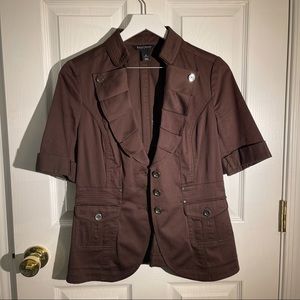 White House Black Market brown vintage blazer